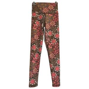 Aerie Chill Play Move Leggings Retro Floral Color Sz Small